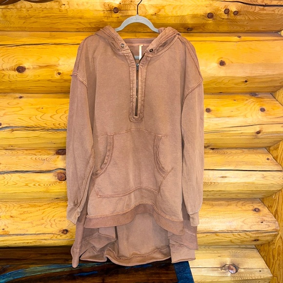 - Free People EUC North Sweatshirt Size M in Fawn ( Light Cocoa Brown) - Picture 4 of 11